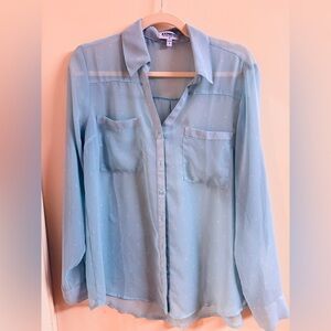 Express Light Blue Portofino Shirt
